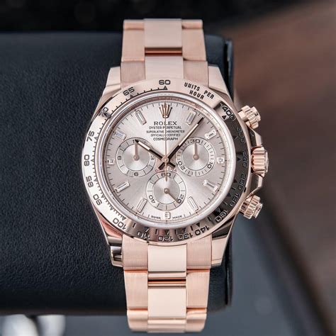 rolex daytona rose gold baguette dial|Rolex 116505 Daytona 18k Rose Gold Baguette Dial 40mm 2020 .